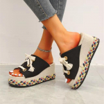 Mood Naistele Paksutallaga pl&auml;tud Naistele Paksutallaga sussid Naistele Suvised PU-sussid k&otilde;rged kontsad 35 beež