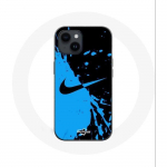 Kaitsekate - Maniacase - Iphone 14 - Nike logo - Silikoon - Pehme must