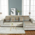 Bambusest matt diivanipadi suvine j&auml;&auml; siidist suvematt diivanipadi Hiina stiilis bambusmati padi rotangist matt toolipadi 60*60