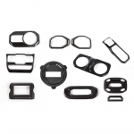 ABS-auto rooliratta keskk&auml;igu k&auml;iguvahetuspaneeli esitulede l&uuml;liti dekoratiivkate Jeep Wrangler JL 2018 Up jaoks JT Gladiaatori sisetarvikute jaoks s&uuml;sinikkiust must v&auml;rv