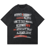 2024 Streetwear Letters Graafiline Unisex T-s&auml;rk Puuvillane Pestud Must Ts&auml;rk Unisex Tops T-s&auml;rk Suvine l&uuml;hikeste varrukatega T-s&auml;rk S must