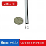 Auto kaunistus Ere riba Kroomliistude viimistlus Auto uksekaitse kleebised Riba Autokleebis. 6mm
