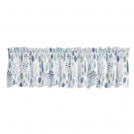 Aken Valance valgust filtreeriv kardin Peen muster, pehme ja sile kulumiskindel pestav lilleprintiga Valance Ornament B
