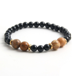 Looduslik pilt Kivist helmestega k&auml;ev&otilde;ru naistele Meestele Retro mitmek&uuml;lgne paar roostevabast terasest looduslikust kivist helmestest ehted elastsed k&auml;ev&otilde;rud k&auml;ev&otilde;rud kingitus