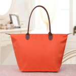 Mood nailonist naiste k&auml;ekotid Br&auml;ndi disainiga &otilde;lakott Vastupidav suure mahutavusega rannapelmeen kandekott Hobo kotid Logota L 35x32x20cm oranž