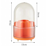 Kosmeetikatoodete hoiustamise &auml;mbrirest kaanega L&auml;bipaistev lihtne ja kerge luksuslik meigipintsel huulepulgahoidja kirjatarvete hoiukarp