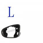 Soojendusega k&uuml;ljepeegli kaane kork VW Golf 6 MK6 2009-2013 Klaasist tahavaatepeegli hele must ukse tiibpeegli korpuse katte trimm Frame L