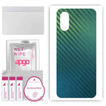 apgo Protective Skin Sticker for the back compatible with Oppo A38, Wrap Film, Foil, Vinyl - Pattern Carbon Chameleon CAKA1