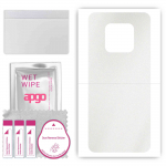 apgo Protective Skin Sticker for the back compatible with Tecno Camon 16 Premier, Wrap Film, Foil, Vinyl - Pattern Matte Transparent