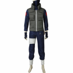 Kuum anime koomiks Hatake Kakashi Cosplay kost&uuml;&uuml;m Halloweeni j&otilde;ulukarnevalipidu Esitage r&otilde;ivakost&uuml;&uuml;m XXXL gray