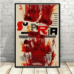 Suspiria klassikaliste &otilde;udusfilmide plakatid ja v&auml;ljatr&uuml;kid l&otilde;uend Moodsate seinapiltide maalimine seinale elutoa sisekujunduseks 21x30cm No Framed
