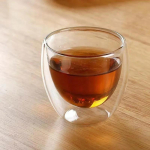 1 Suurused Kahekordse seinaga isoleeritud klaasist tass L&auml;bipaistev espresso kohvikruusid K&auml;sitsi valmistatud &otilde;llekruus Tee Piimaklaas Viski Klaastopsid Joogin&otilde;ud 250ml valge