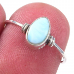 Natural Republic Larimar v&auml;&auml;riskivi k&auml;sitsi valmistatud 925 prooviga h&otilde;ber&otilde;ngas suurus 5.5 Z9A27