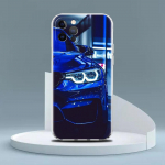 Sinine Punane Auto L&auml;bipaistev &Uuml;mbris Apple iPhone 13 11 14 12 Pro 7 8 Plus XR X XS Max 6 6S 13Pro jaoks Silikoonist Telefoni&uuml;mbris iPhone 6 6S