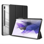 Samsung Galaxy Tab S8 Ultra 14.6 S7/S8 11 S7/S8 Plus S7 FE 12.4 Tahvelarvuti &uuml;mbris L&auml;bipaistva tagak&uuml;ljega Tahvelarvuti kate pliiatsihoidjaga Tab S8 Plus 12.4 must