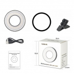 Universaalne magnetiline LED-ringvalgusti telefoni selfivalgus Magsafe'ile iPhone 12 13 14 seeria Android videovalgus meigi jaoks vlogimiseks valge