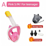 Sukeldumismask Veealune Snorgeldamine T&auml;isn&auml;oga Ujumismask Respiraator Snorgeldamismask Prillid Lastele T&auml;iskasvanutele Ujumisvarustus