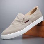 Men 'S Spring And Summer Simple Canvas Shoes 45 khaki