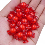 Kodus peotarbed ripats lahtised helmed DIY k&auml;sit&ouml;&ouml; kommikujuline kaelakee k&auml;ev&otilde;ru akr&uuml;&uuml;l 10tk 21*12mm ehete valmistamiseks punane