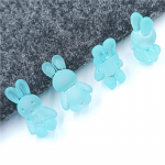 Ehete valmistamiseks DIY k&auml;ev&otilde;ru kaelakee juuksepael 10 tk armas koomiks matt j&auml;nese vaigu vahehelmed j&auml;&auml;tunud želeev&auml;rvi helmed valmistusmaterjaliks 24MM*14MM*11MM  10 pieces roheline