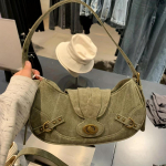 Vintage Crescent l&otilde;uendist kott &ndash; vastupidav &otilde;larihm &ndash; avar vabaaja rahakott kaenlaalusele One Size Fits All