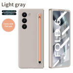 Plastikust pliiatsipesaga telefoni&uuml;mbris Samsung Galaxy Z Fold 6 5 4 Fold6 Fold5 Fold4 Fold3 Kilega klaasist kaitsekate, sealhulgas pliiats Galaxy Z Fold6