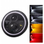 LED-esituli, k&otilde;rge 7-tolline LED-esituli DRL halo punase nurgaga silmad &Uuml;mar esituli H4 Plug And Play jaoks Jeep Wrangler JK TJ LJ CJ 1 piece