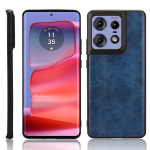 Luksuslik &otilde;mblustega kangast nahatekstuuriga &uuml;mbris Motorola Edge 50 Pro / Moto Edge 50 Fusion / Ultra jaoks Kerge t&auml;ielikult kaitsev &uuml;mbris Moto Edge 50 Fusion sinine