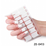 Prantsuse manik&uuml;&uuml;ri kleebised sibul roosa leek lihtsad k&uuml;&uuml;nekleebised manik&uuml;&uuml;ri kleebised