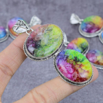 Rainbow Solar Quartz Gemstone 925 Sterling Silver Jewelry Pendant 3.31 r3z77