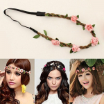 1 tk Love Flower Garland Crown Festival pulmakarva p&auml;rg lilleline peapael 1PC,Random