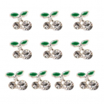 10 tk Cherry Beauty Nail Art Rhinestones Sparkling Ins Style Kolmem&otilde;&otilde;tmelised sulamist kaunistused k&uuml;&uuml;ntele ehted J