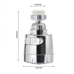 Veekraan k&ouml;&ouml;gikraanipea, vees&auml;&auml;stlik 2 k&auml;iguga reguleeritav p&ouml;&ouml;rlev segisti otsik, segisti sprinkler One Size valge