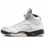 Air Jordan 5 Retro Valge Must Meeste Tossud Sail Metallik-H&otilde;be DD0587-110 42