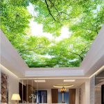 Lagede tapeet 3D seinamaalingud Sky Tree Zenith seinamaaling Elutoa Magamistoa Hotelli seinapaberid Kodukaunistuse 3D tapeet 200 cm(W) x 140 cm(H)