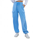 Naiste mood &uuml;hev&auml;rvilised t&ouml;&ouml;p&uuml;ksid vabaaja taskutega p&uuml;ksid XXL must