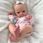 Elutruu 18-tolline Reborn Baby Girl Nukk Bettie 48 cm Silikoonist kehaga vasts&uuml;ndinud nukk Realistlikud beebinukud lastele V&auml;ikelapse maja M&auml;nguasjade p&uuml;hadekingitused full silicone girl
