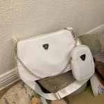 Moodsad lihtsad &otilde;lakotid naistele kaenlaalused Hobos k&auml;ekott veekindel nailonist sidurikomplekt 26*16*9cm valge