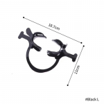 Must huuleavaja C-kujuline hambalaiend koos k&auml;epidemega Intraoraalne bukaalne huulet&otilde;mbur Ortodontilised hambaravitarvikud