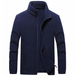 Suur suurus 7XL 8XL 9XL Meeste Softshell Fliisjakid Mehelik Soe Dressipluus Termokatted Tuulejakk Spordi Telkimine Meeste Riided XXXL tumesinine v&auml;rv