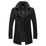 Meeste jakid Talvine S&uuml;gis Pikk Tuulekindel mantel Mood &Auml;riline vabaaja Paks Slim Fit jope T&auml;navar&otilde;ivad Meeste mantel 5XL must