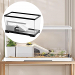 Roomajate paagi elupaikade peidukomplekt lemmikloomade kilpkonnadele ja kilpkonnadele must