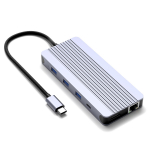 12-&uuml;hes USB C jaotur k&otilde;vaketta korpus, C-t&uuml;&uuml;pi dokkimisjaam M.2 NVMe SATA SSD kaheprotokolliga k&otilde;vaketta &uuml;mbris