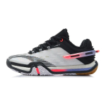 Li Ning noorte sulgpalli seeria l&ouml;&ouml;gisummutavad hingavad kulumiskindlad libisemiskindlad madalad jooksujalatsid Laste tossud Must Valge AYAR036-1 31.5