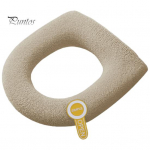 Universaalne WC-istme kate k&auml;epidemega Pehme soe &uuml;hev&auml;rviline mugav U-kujuline WC-istmepadi Vannitoa WC-tarvikud khaki