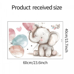 Multifilm, maalitud elevandi &otilde;hupallid, laste magamistuba, kodu taustal maastikukujundusega seinakleebised 40*60CM/fun-e57