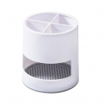 N&otilde;udehoidik Loominguline ventilatsioon, &uuml;mmargune vastupidav meigipintsel, riistad nagi vannitoatarvikud valge