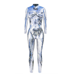 Naiste Cosplay Jumpsuit Seksikas 3D-printidega futuristlik kost&uuml;&uuml;m S