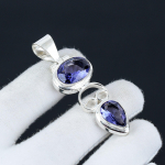 Amet&uuml;st Ripats Amet&uuml;st Kivist Ripats 925 Sterling H&otilde;bedast Ripats Amet&uuml;st H&otilde;be Ehted K&auml;sit&ouml;&ouml; Ripats Kingitus S&otilde;brale 2.36" lilla