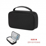 Reisikaabli organiseerimiskoti kott Elektroonilised tarvikud vidina kandekott Kaasaskantav veekindel hoiukott kaabli juhtme jaoks M tumehall v&auml;rv